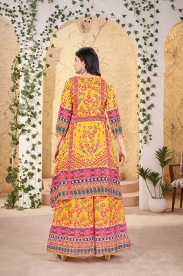 Swarah Heavy Fancy Plazo Pair With Dupatta Set party wear kurtis