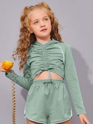 T V western  Imported  Top and Shoti  For  Girls  D1 Kids  Wear
