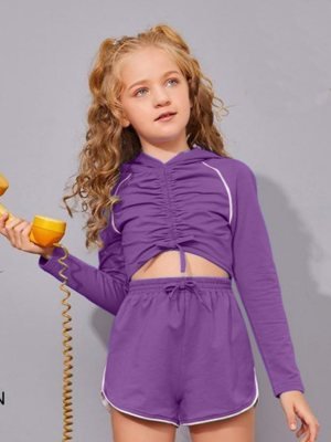 T V western  Imported  Top and Shoti  For  Girls  D3 Kids  Wear