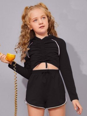 T V western  Imported  Top and Shoti  For  Girls  D4 Kids  Wear
