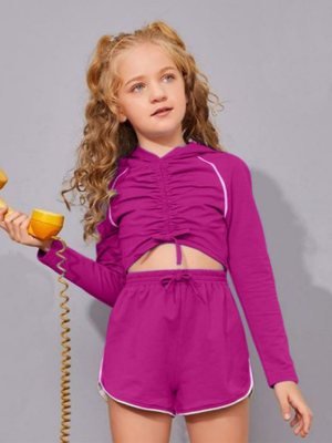 T V western  Imported  Top and Shoti  For  Girls  D7 Kids  Wear