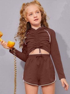 T V western  Imported  Top and Shoti  For  Girls  D8 Kids  Wear
