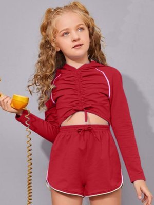T V western  Imported  Top and Shoti  For  Girls  D2 Kids  Wear
