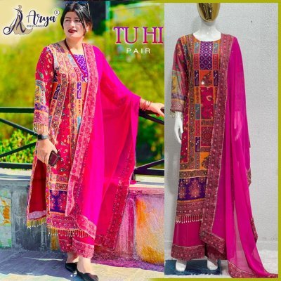 TUHI HEAVY FANCY PAIR WITH DUPATTA SET  01 party wear kurtis