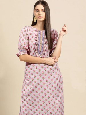 Taiwoods Digital print   Smoking work Kurti  Pair D1 fancy kurtis