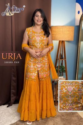 URJA  HEAVY FANCY SARARA PAIR WITH DUPATTA SET 01 KURTIES