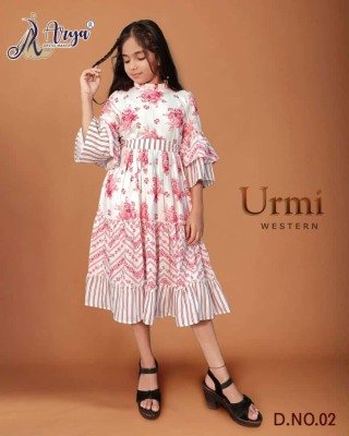 Urmi western with belt  kids wear 02