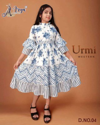 Urmi western with belt  kids wear 04