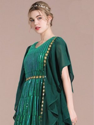 Vision Designer Gown Georgette Sequence work For Women D2 Party Wear gown