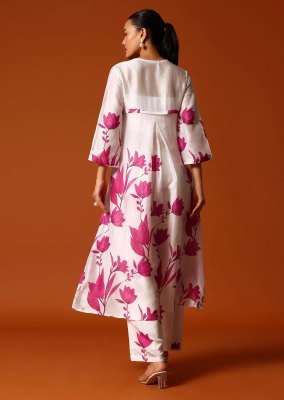 Yaami Elegant Cotton Floral Kurta Set party wear kurtis