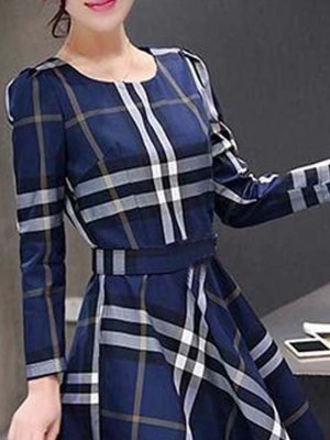 Zex Blue Poli Reyon New Trendy Fashionable Western Dress For Women Wear D3  Western Wear