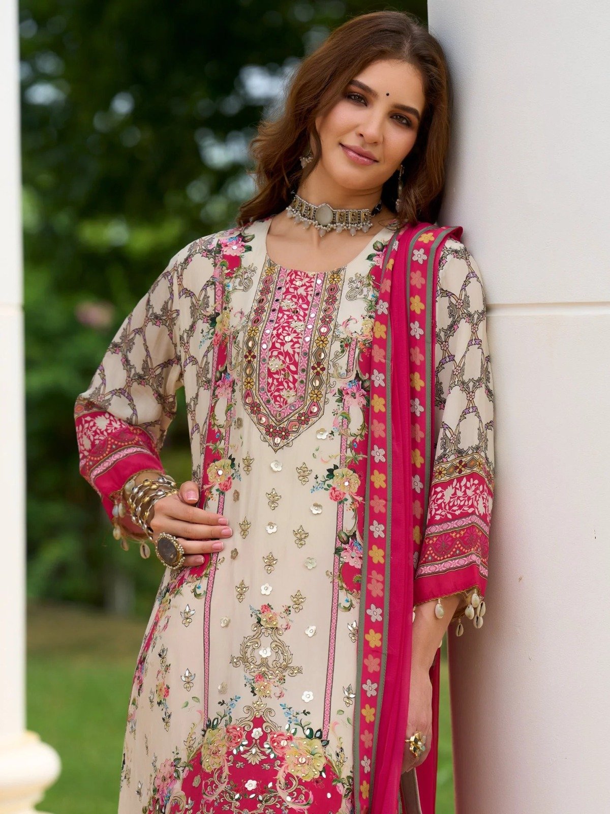 Afreen-Pakistani Heavy Fancy Pair With Dupatta Set