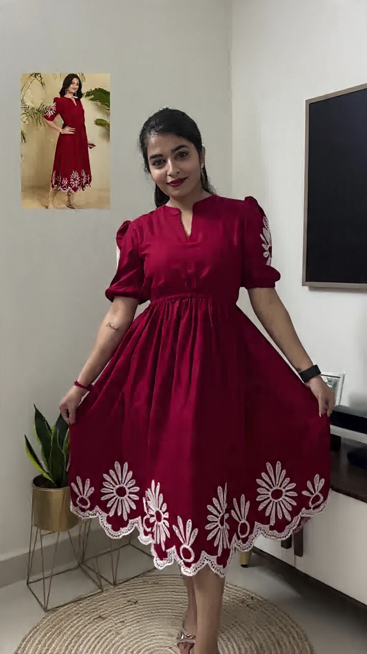 Henna  Elegent Midi Western Wear